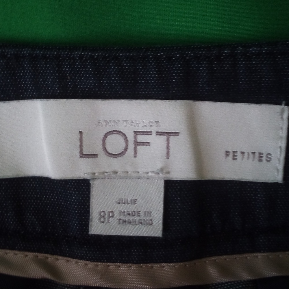 LOFT Julie capri dress pants gray sz 8p - Picture 6 of 7